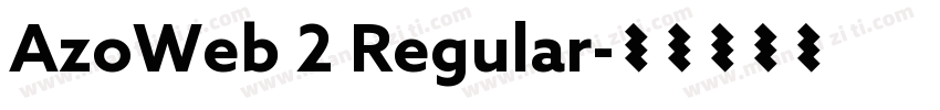 AzoWeb 2 Regular字体转换